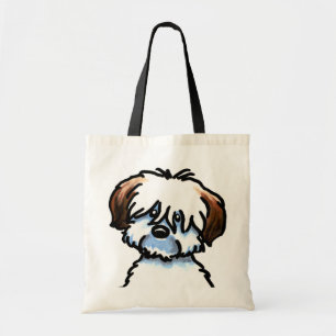 Tote Bag Coton tricolore de Tulear Face