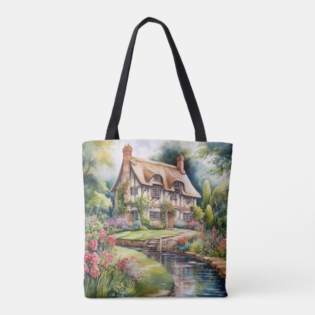 Tote Bag Cottage anglais (Dos)