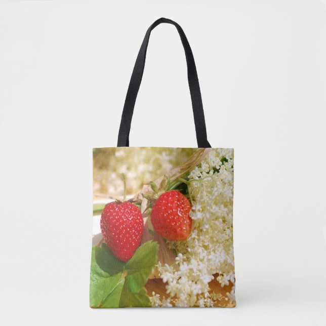 Tote Bag Cottage jardin, Rosalinde (Devant)
