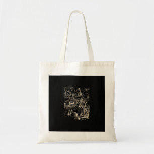 Tote Bag Cottagecore Goblincore Étang Escargot Nage Grenoui