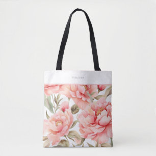 Tote Bag Cottagecore moderne Peony