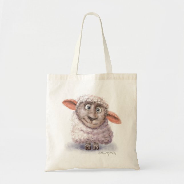Tote Bag Cotton Ball Sheep Cartoon (Devant)
