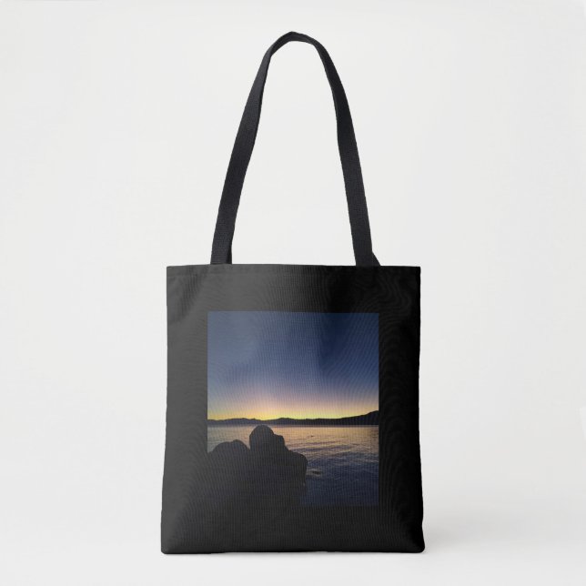 Tote Bag Couché de soleil sur le lac Tahoe (Devant)