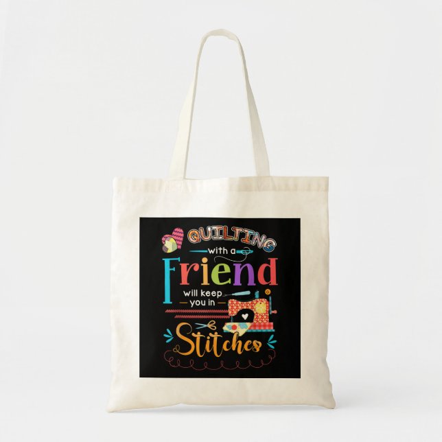 Tote Bag Coucher Avec Un Ami Vous Gardera Dans Des Pointes (Devant)