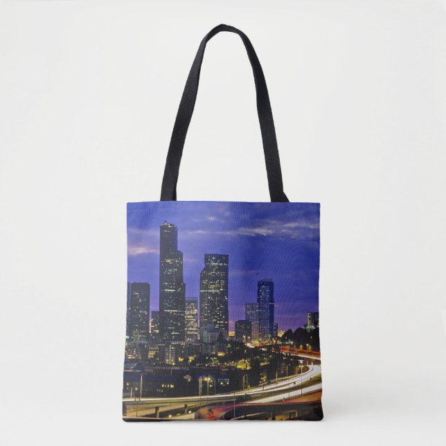 Tote Bag Coucher de Seattle, Washington (Devant)