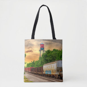 Tote Bag Coucher de soleil à la vapeur urbaine