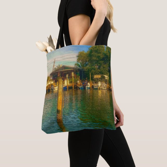 Tote Bag Coucher de soleil à l'ancien trou d'eau (De près)