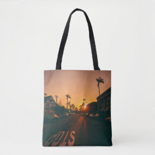 Tote Bag Coucher de soleil à l'horizon