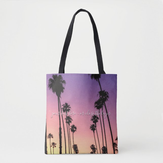 TOTE BAG COUCHER DE SOLEIL À MIAMI (Devant)