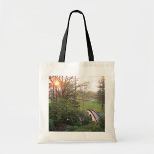 Tote Bag Coucher de soleil au Rainbow Bridge à Grove City C