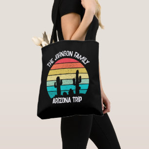 Tote Bag Coucher de soleil de Cactus Arizona Désert