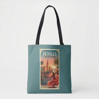 Tote Bag Coucher de soleil flamenco à Séville