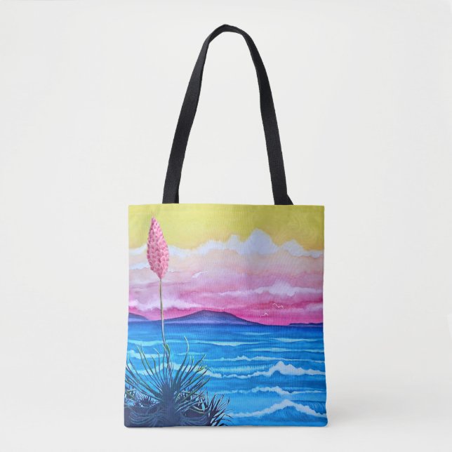 Tote Bag Coucher de soleil océan  (Devant)