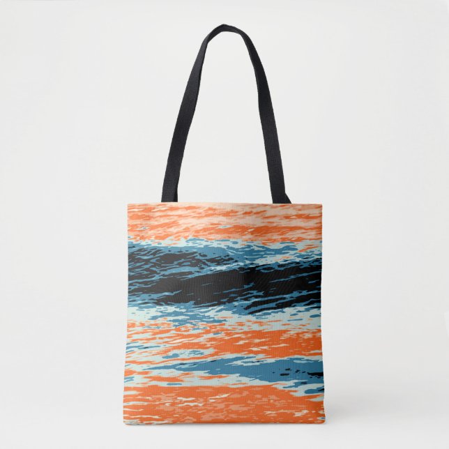 Tote Bag Coucher de soleil/océan/vague/mer (Devant)