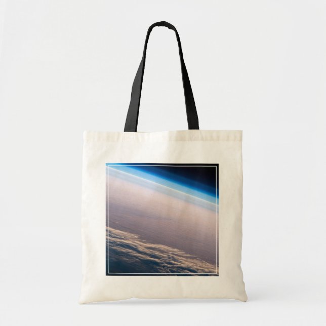 Tote Bag Coucher De Soleil Orbital Au Large De La Côte De C (Devant)