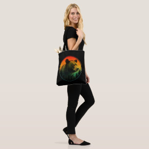 Tote Bag Coucher de soleil ours nature animal faune