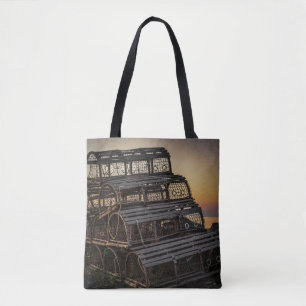 Tote Bag Coucher de soleil pour piège de homard