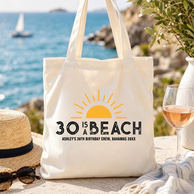 Tote Bag Coucher de soleil rétro 30e 40e 50e 60e anniversai (Créateur téléchargé)