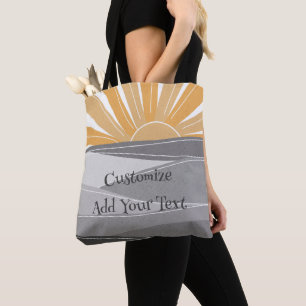 Tote Bag Coucher de soleil rétro lever du soleil