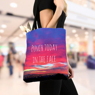 Tote Bag Coucher De Soleil Rose Chaud Aujourd'Hui Dans Le V