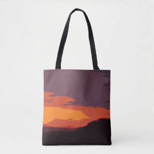 Tote Bag Coucher de soleil simplifié