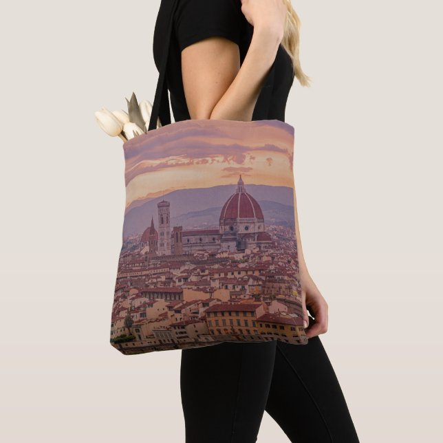 Tote Bag Coucher de soleil sur Florence, Italie (De près)