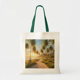 Tote Bag coucher de soleil sur la plage des Caraïbes/tropic