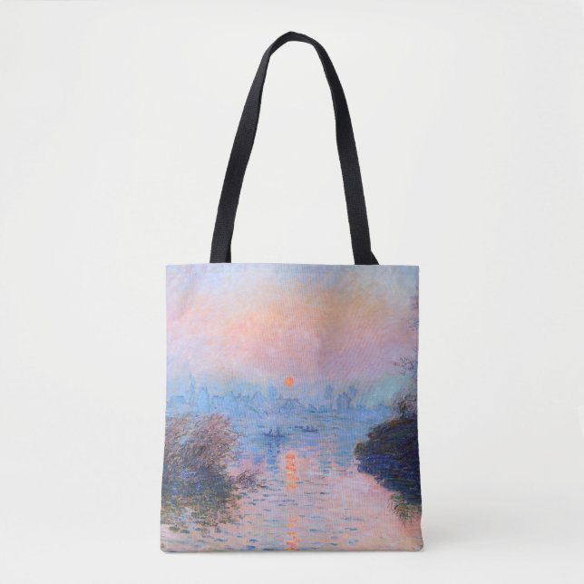 Tote Bag Coucher de soleil sur la Seine Claude Monet (Devant)