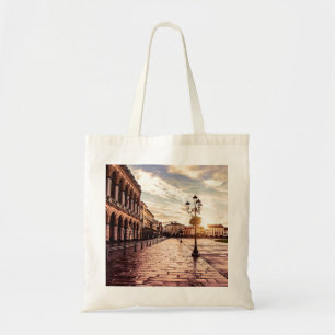 Tote Bag Coucher de soleil sur le carré à Padova en Italie