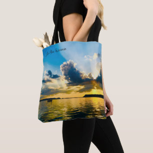 Tote Bag Coucher de soleil sur le lac Pepin : l'heure dorée