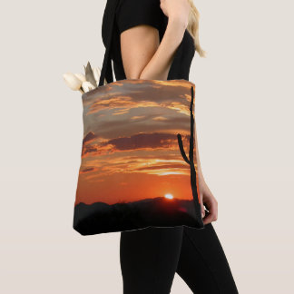 Tote Bag Coucher de soleil sur le paysage de l'Arizona