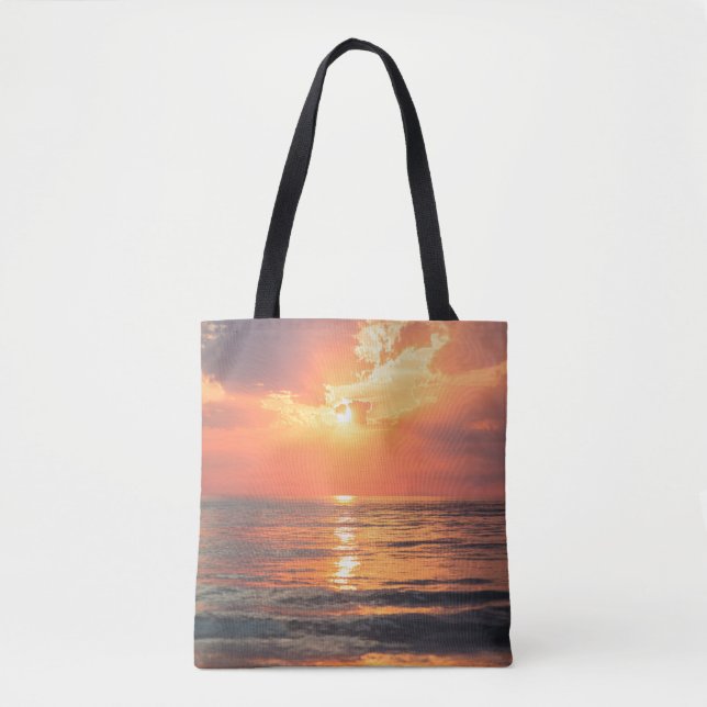 Tote Bag coucher de soleil sur l'eau (Devant)