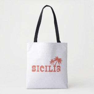 Tote Bag Coucher de soleil sur l'île de la Sicile