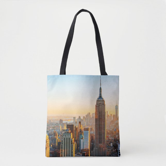 Tote Bag Coucher de soleil sur New York (Devant)