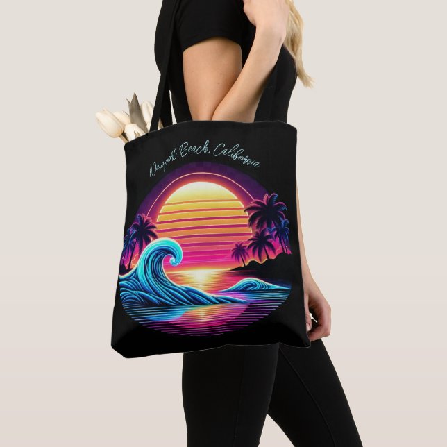 Tote Bag Coucher de soleil Surf (De près)