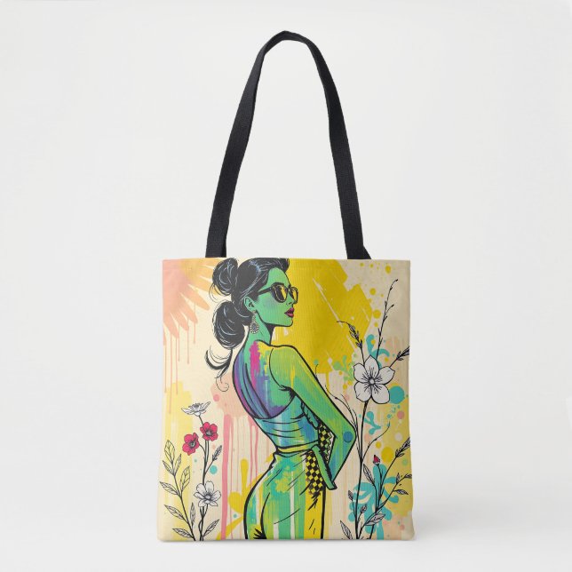 Tote Bag Coucher de soleil Tropic Duet (Devant)