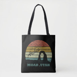 Tote Bag Coucher de soleil vintage - Moab Utah - Parc natio