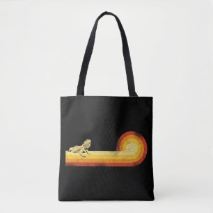 Tote Bag Coucher de soleil Vintage rétro Dragon à oreilles