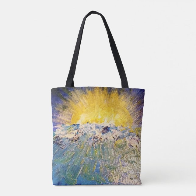 Tote Bag Coucher du soleil d'ange (Dos)
