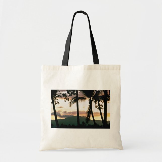 Tote Bag Coucher du soleil des Fidji (Devant)