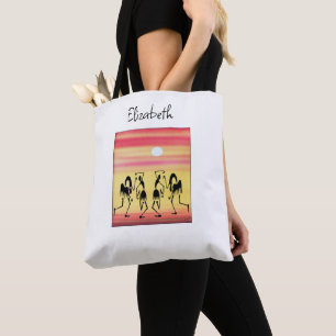 Tote Bag Coucher du soleil doré, Danse romantique