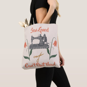 Tote Bag Coudre l’enthousiasme-Sew Bon, ne peut pas arrêter