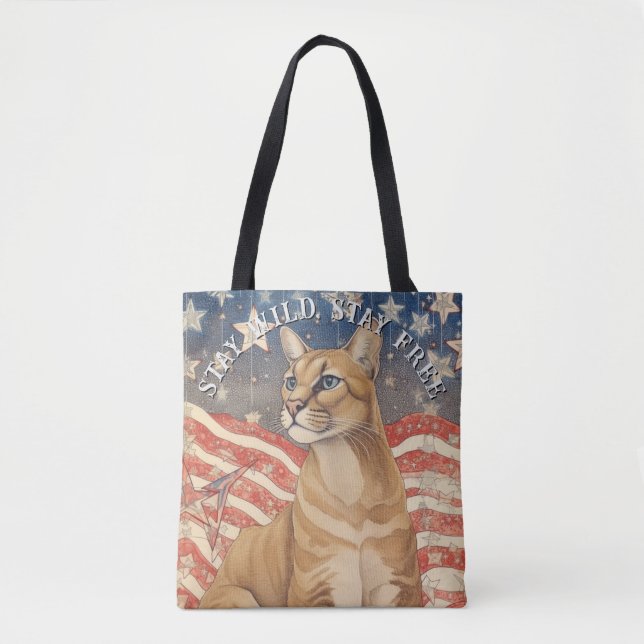 Tote Bag Cougar Stars and Stripes (Devant)