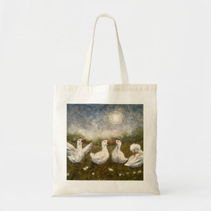 Tote Bag Couin tranquille : Nuit étoilée d'oie Canard blanc