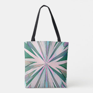 Tote Bag Couleur Abstraite verte, violette et bleue