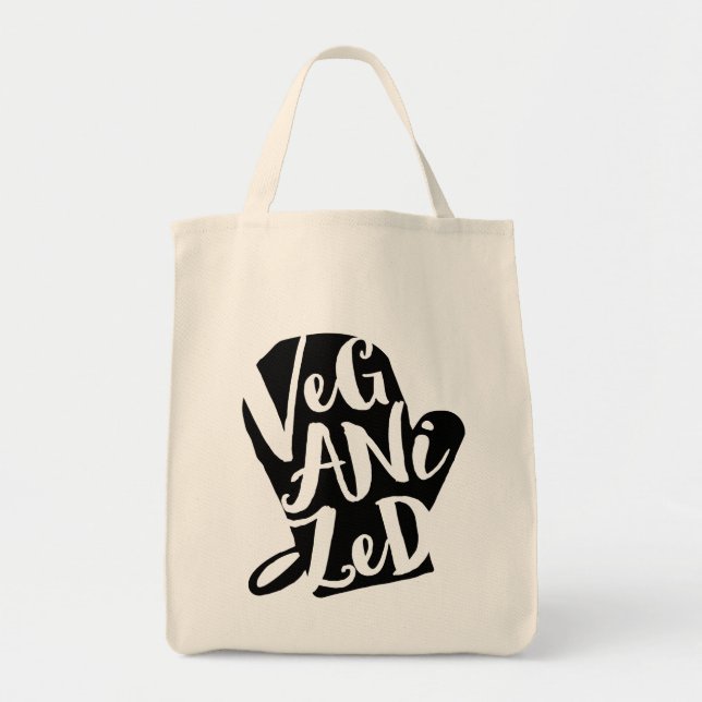 Tote Bag Couleur Arrière - plan végétal veganisé (Devant)