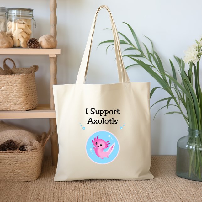 Tote Bag Couleur claire pour Axolotls mou violet I (Créateur téléchargé)