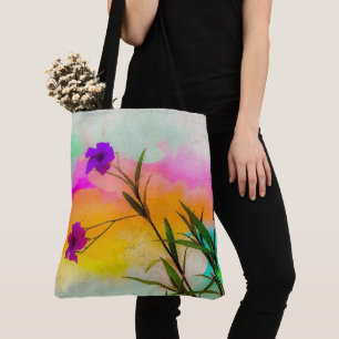 Tote Bag Couleur d'amour des pétunias mexicains