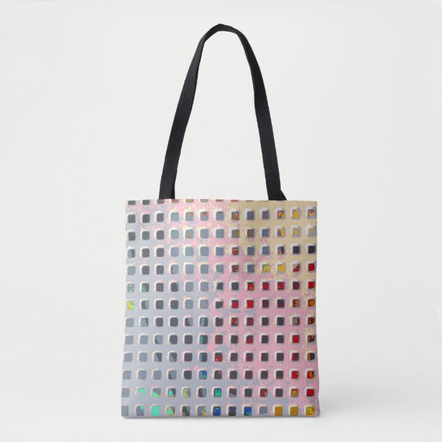 Tote Bag Couleur dans la grille (Devant)