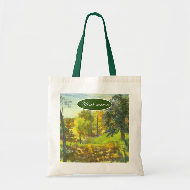 Tote Bag Couleur d'aquarelle de peinture de chute solaire (Devant)